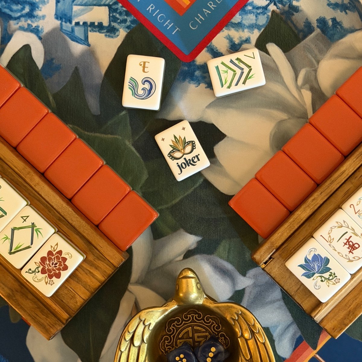 Mahjong pieces styled by a collector