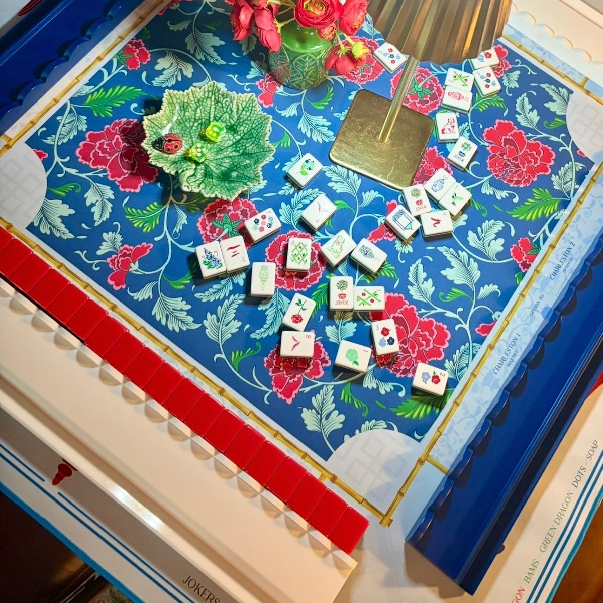Mahjong pieces styled by JHN