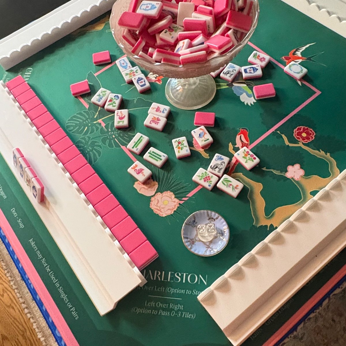 Mahjong pieces styled by JHN