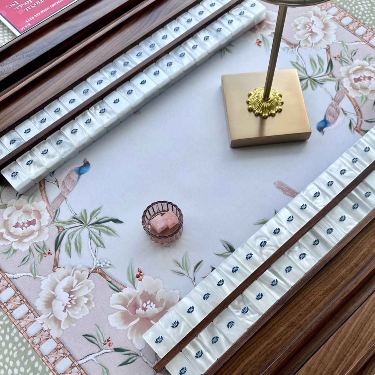 Mahjong pieces styled by Meredith Walton