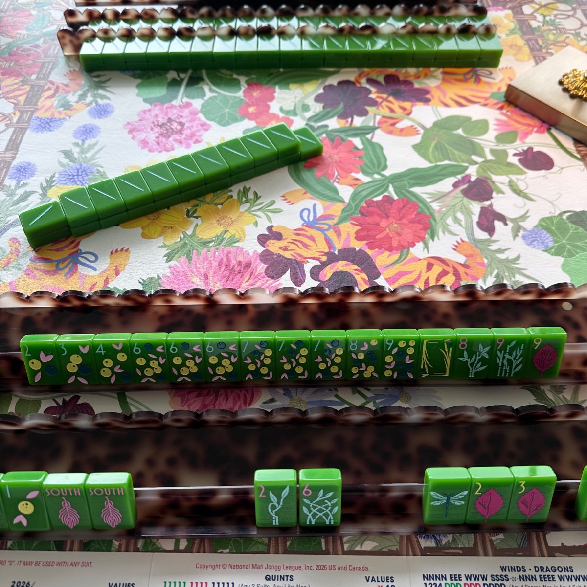 Mahjong pieces styled by Meredith Walton