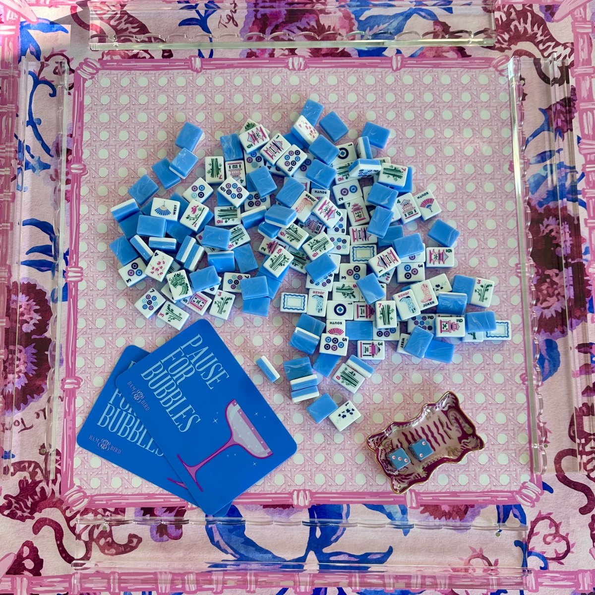 Mahjong pieces styled by Meredith Walton