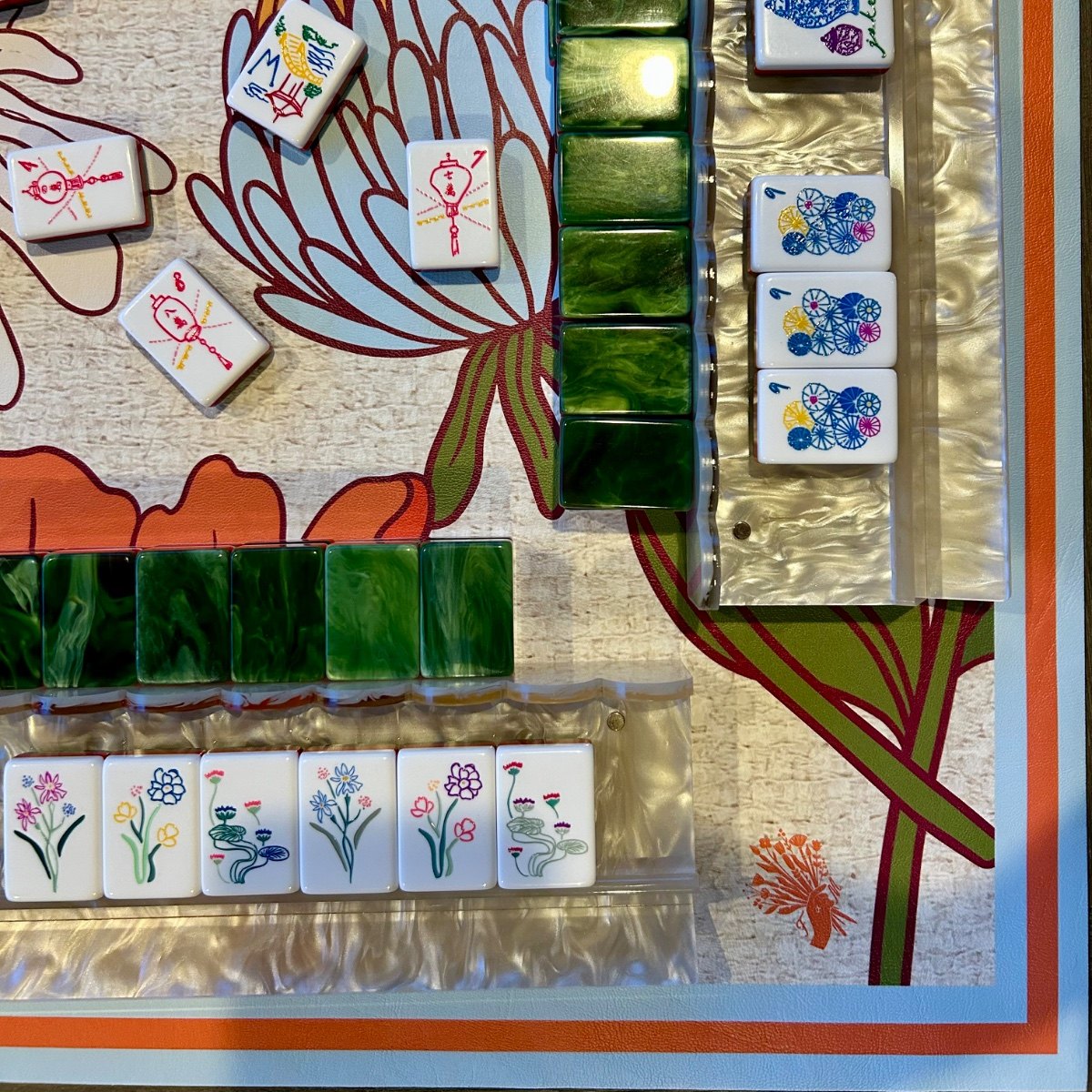 Mahjong pieces styled by Bela W