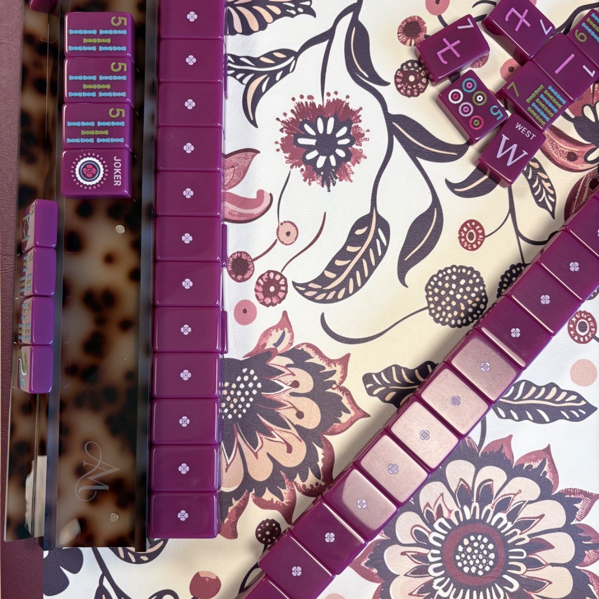 Mahjong pieces styled by K. Grissom