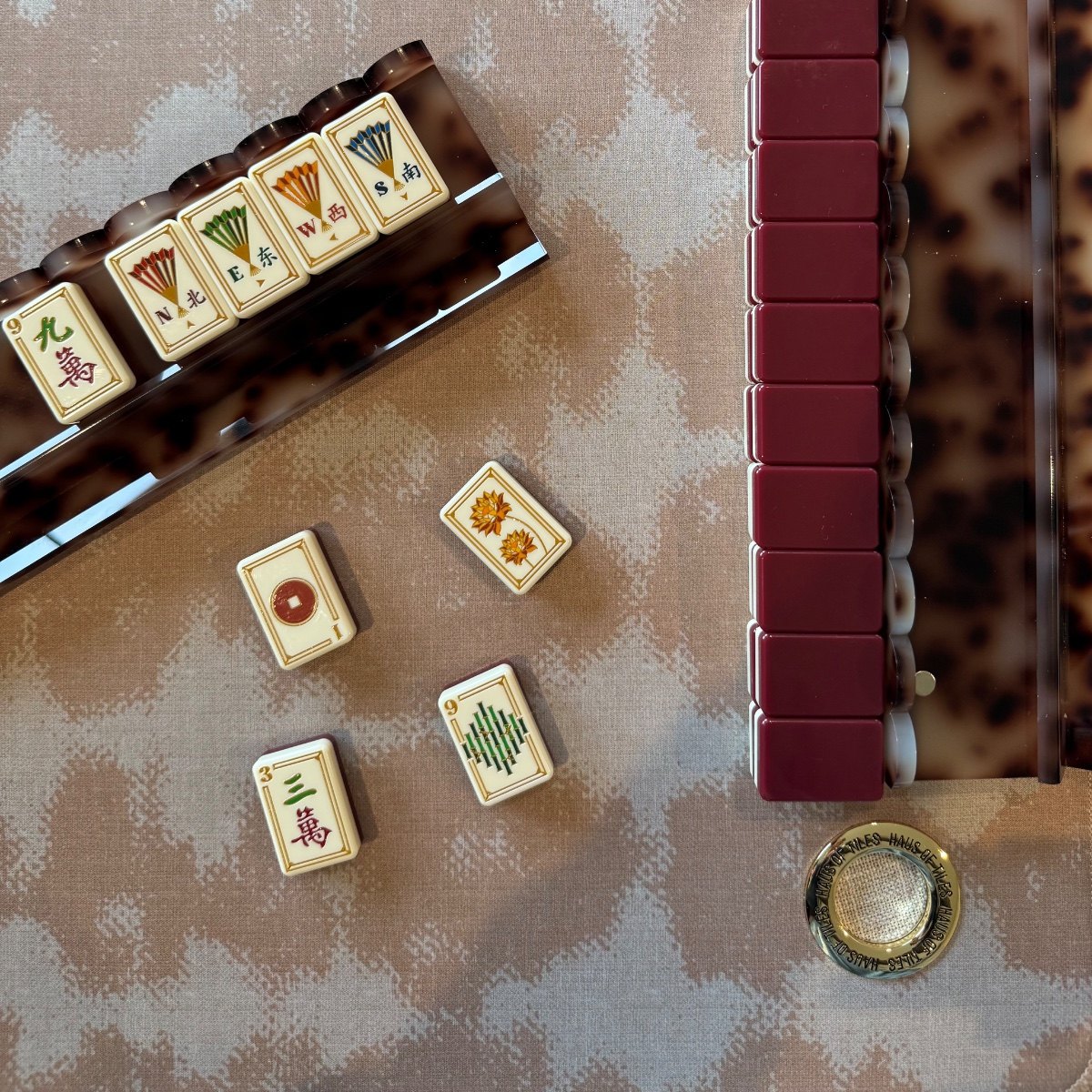 Mahjong pieces styled by Julia Condict