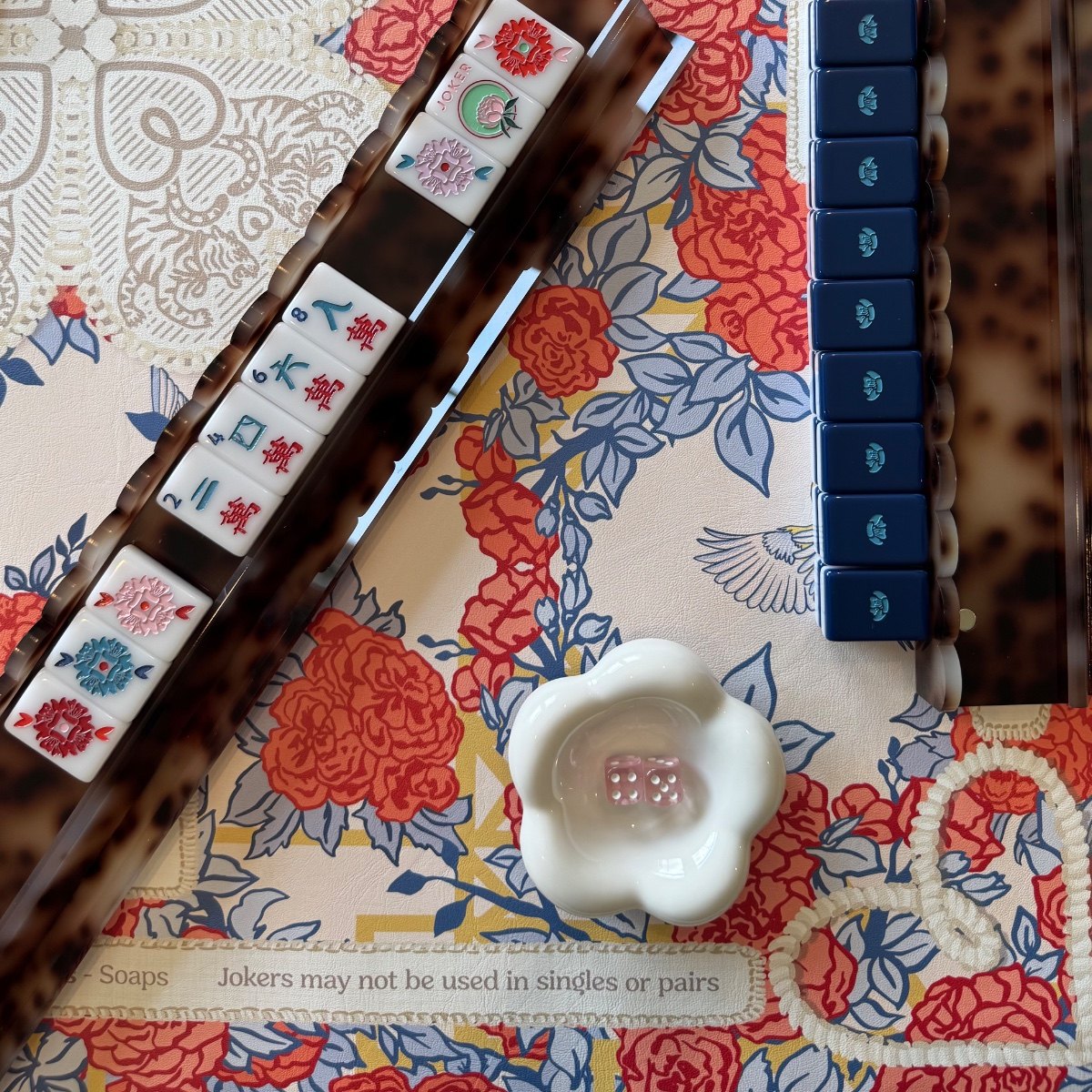 Mahjong pieces styled by Julia Condict