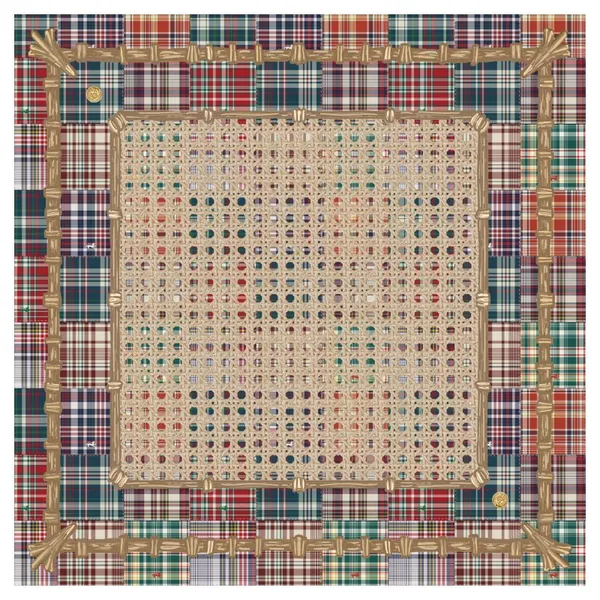 Mahjong Gaming Mat, Handbook Plaid