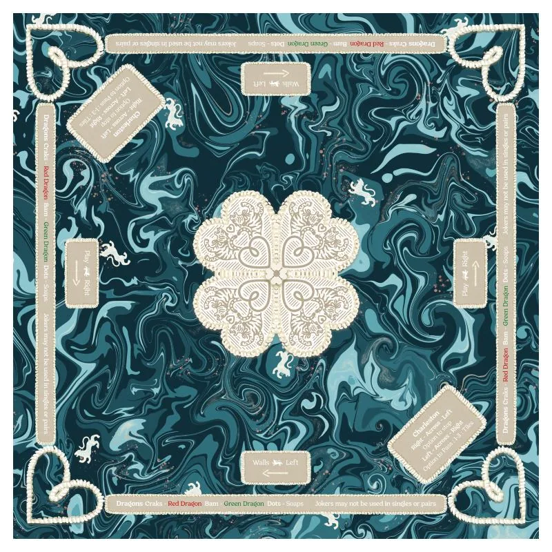 Mahjong Gaming Mat, Thank You Note, Ink (Rules Edition)