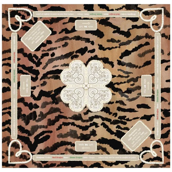 Mahjong Gaming Mat, El Tigre (Rules Edition)