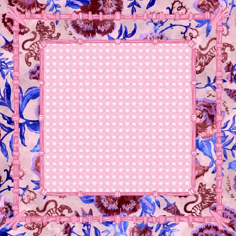 Mahjong Gaming Mat, Chinoiserie Tarte