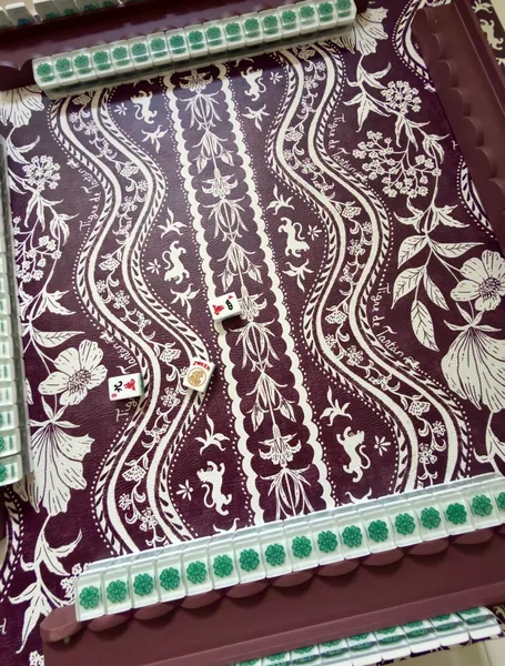 Mahjong Gaming Mat, Domino Oxblood