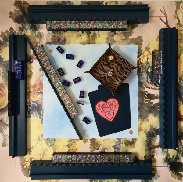 Mahjong Gaming Mat, French Mural