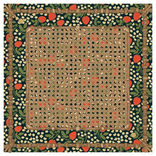 Mahjong Gaming Mat, Strawberry