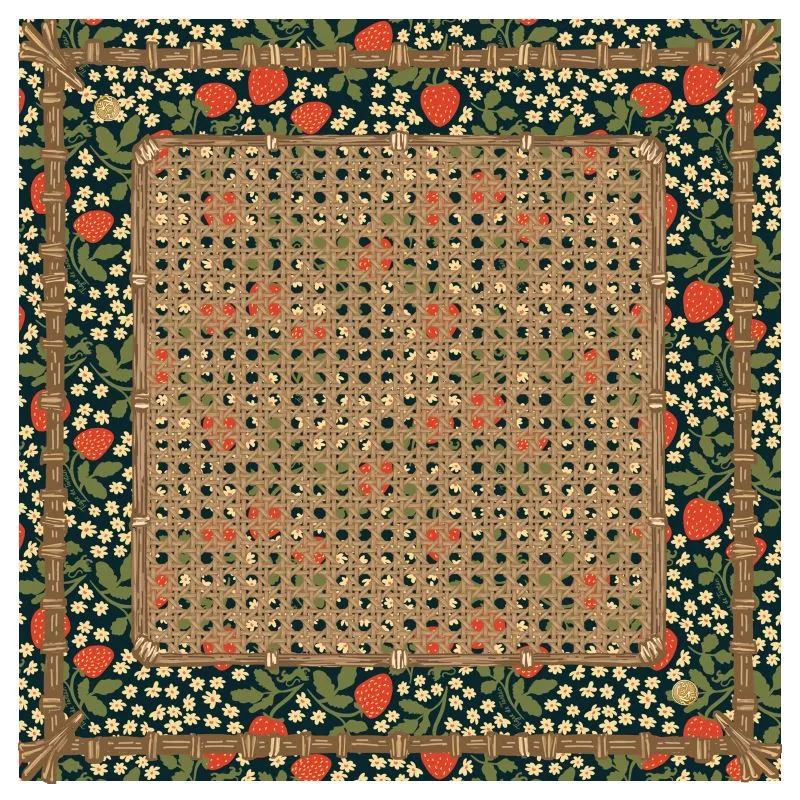 Mahjong Gaming Mat, Strawberry