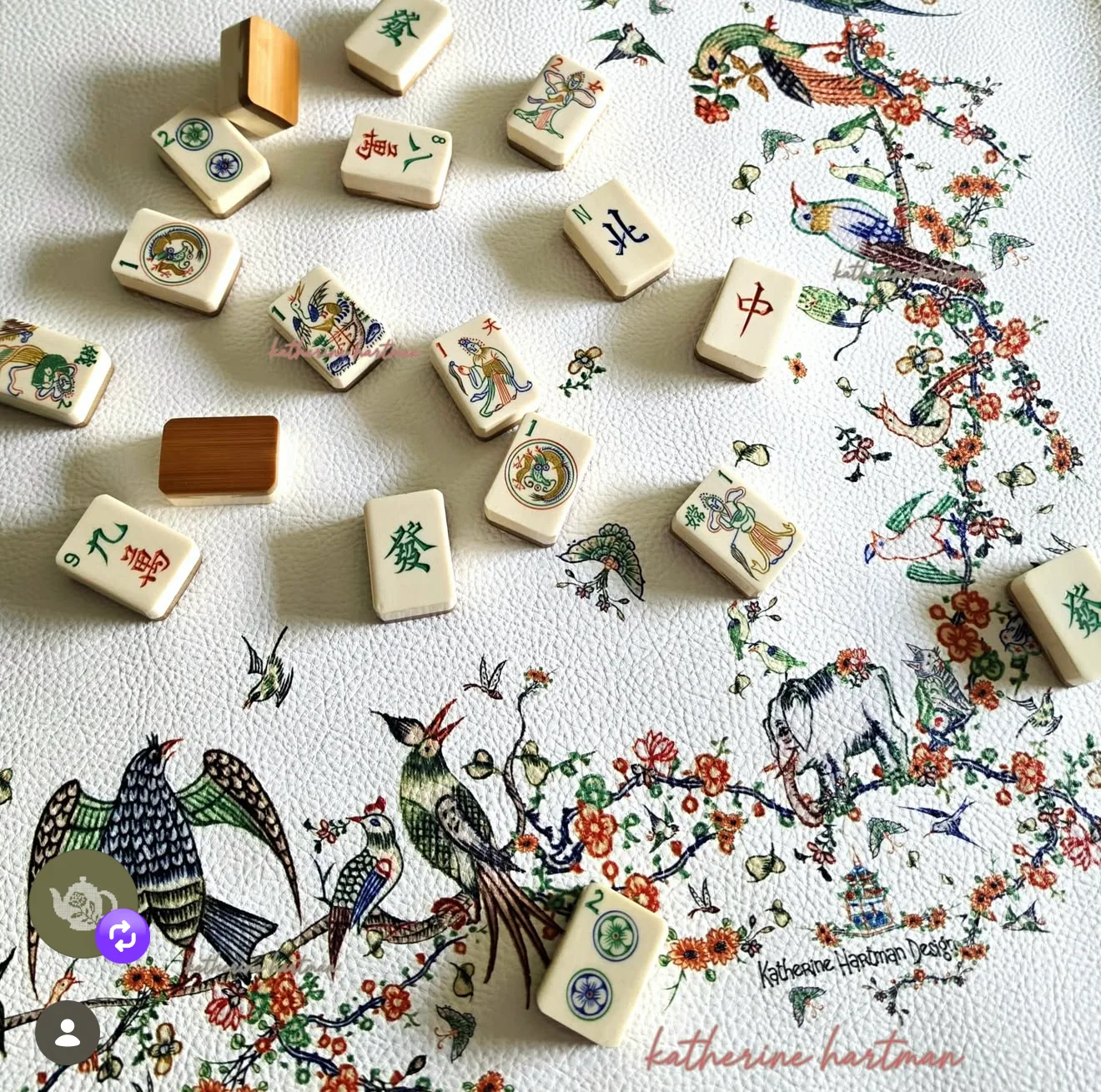 Katherine Hartman x Tigre de Tartán Classic American Mahjong Tile Set