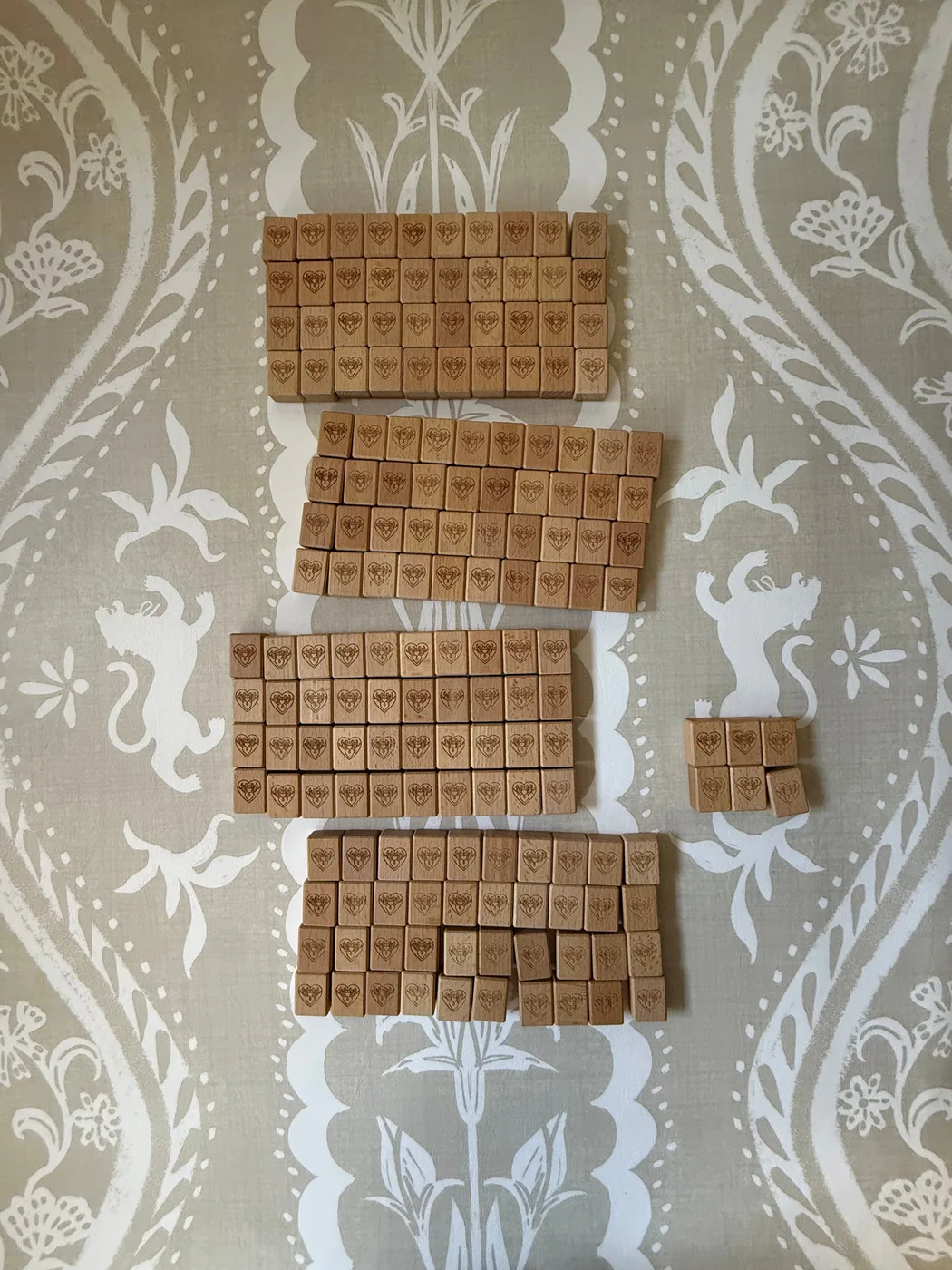 Classic American Mahjong Tile Set in Beechwood