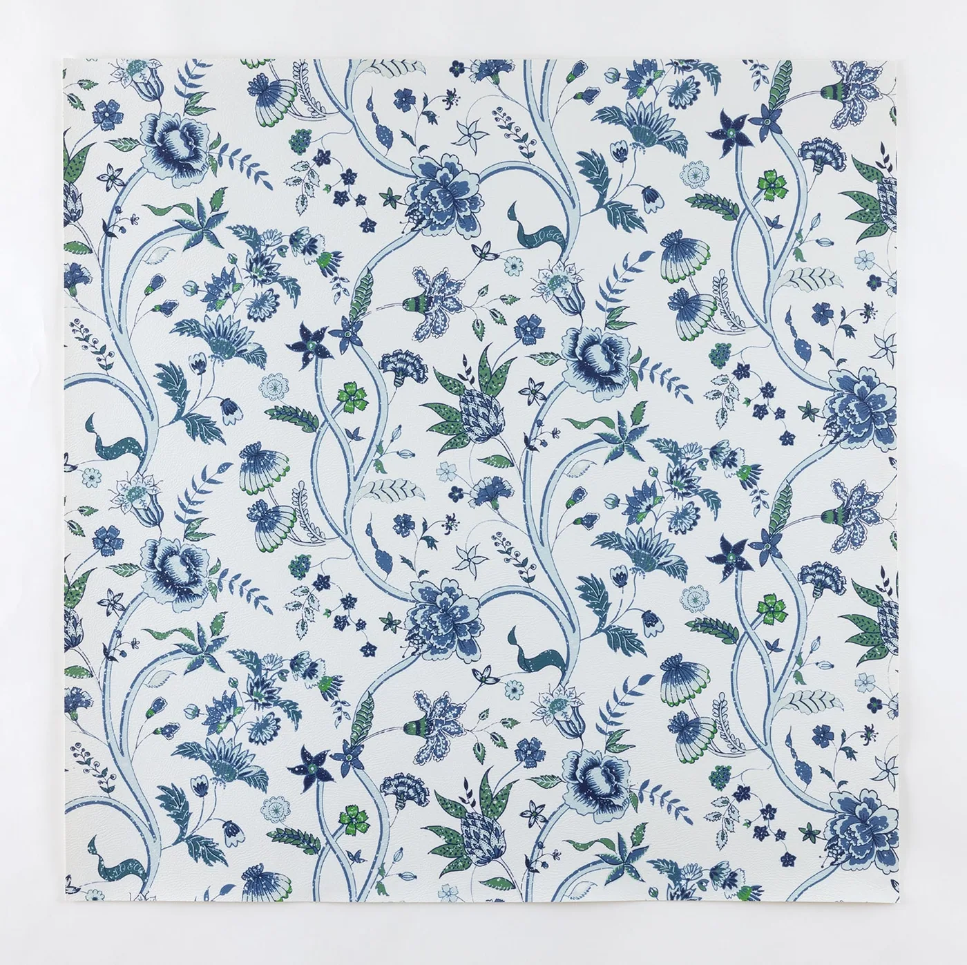 Mahjong Mat in Anais - Blue and White