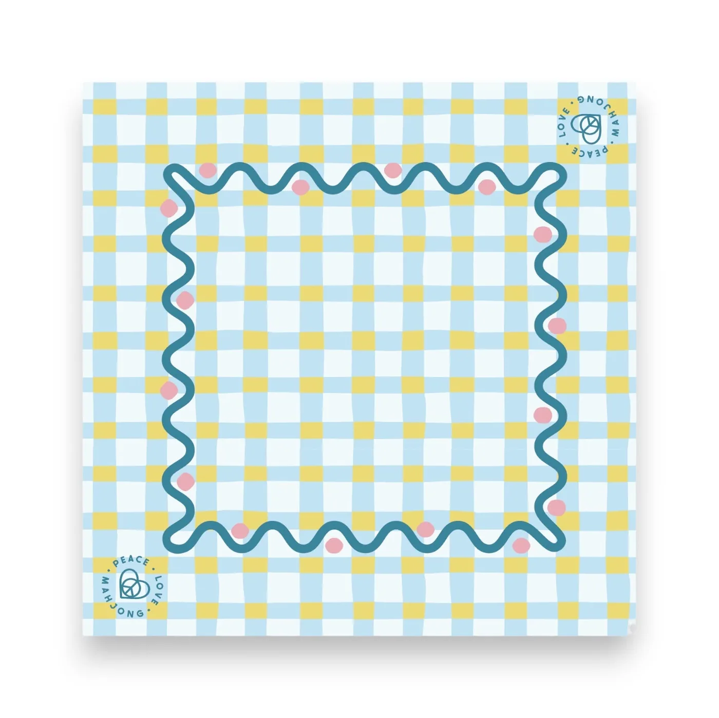 Mahjong Mats - Plaid & Stripes (Whimsy Plaid - Seaside Spritz)