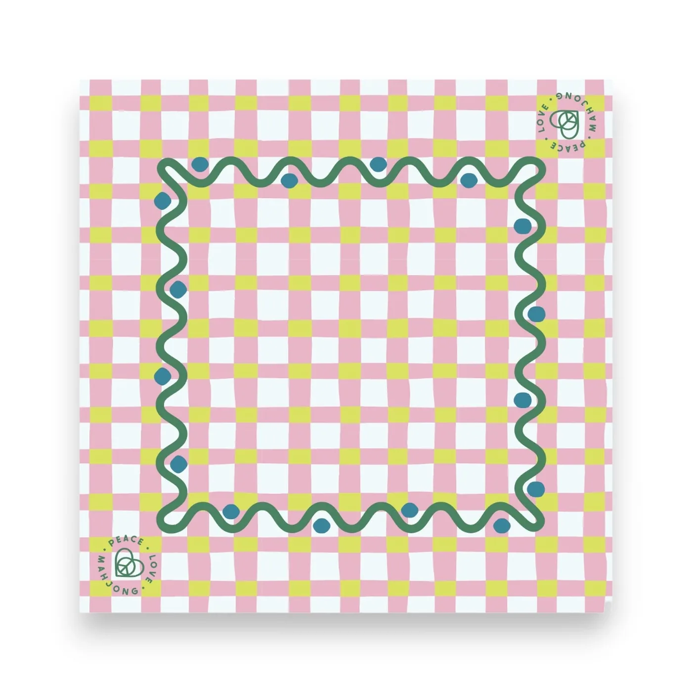 Mahjong Mats - Plaid & Stripes (Plaid - Spring Breeze)