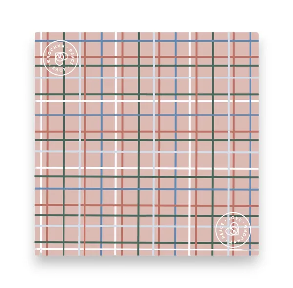 Mahjong Mats - Plaid & Stripes (Plaid - Plaid Desert)