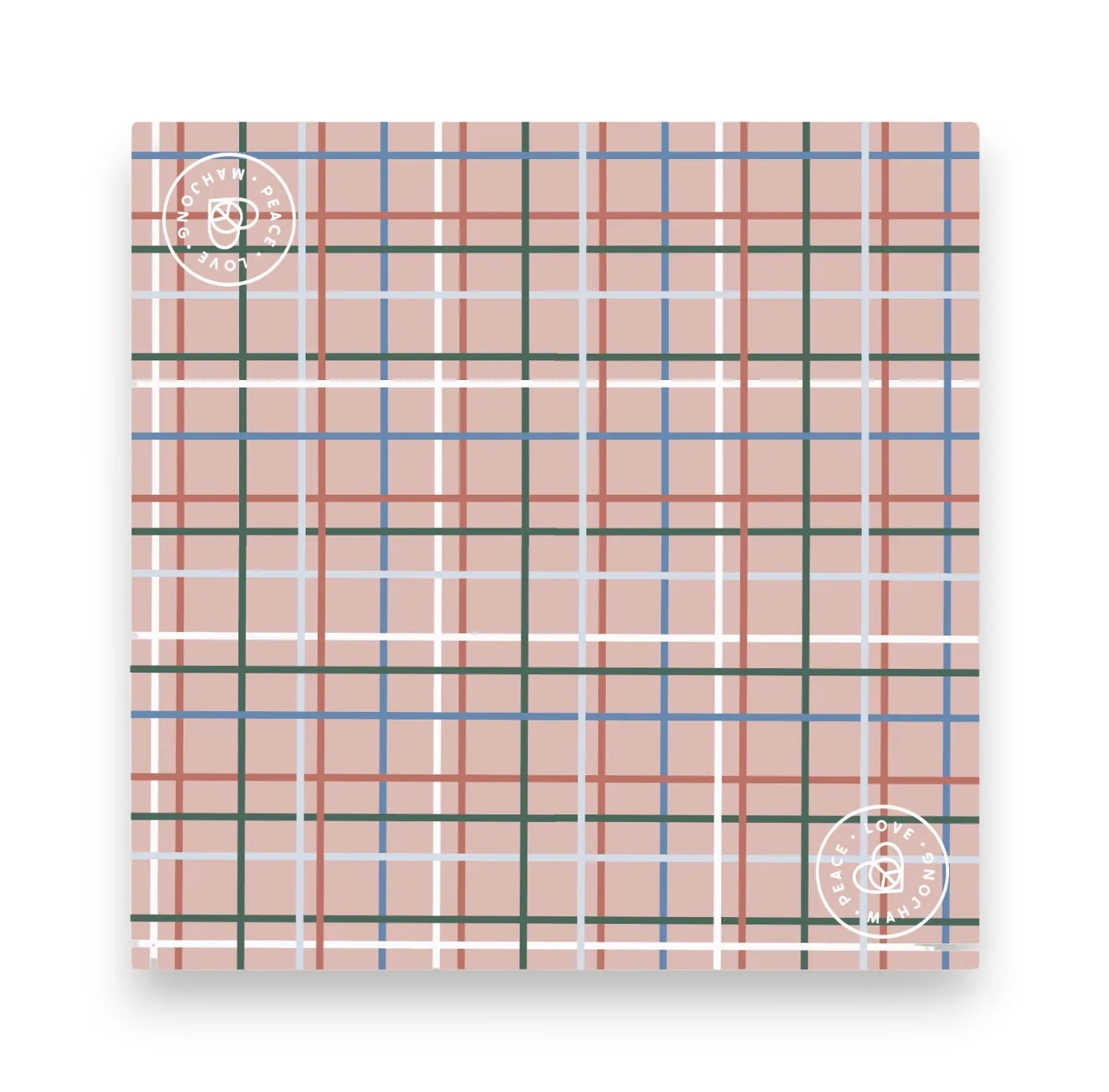 Mahjong Mats - Plaid & Stripes (Plaid - Plaid Desert)