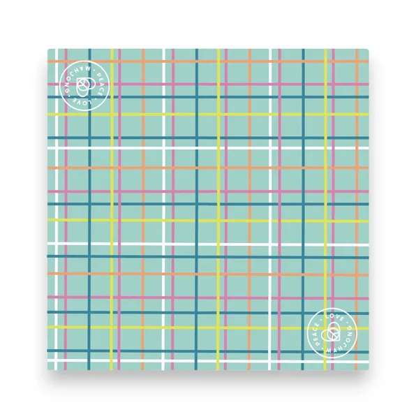 Mahjong Mats - Plaid & Stripes (Plaid - Garden Party)