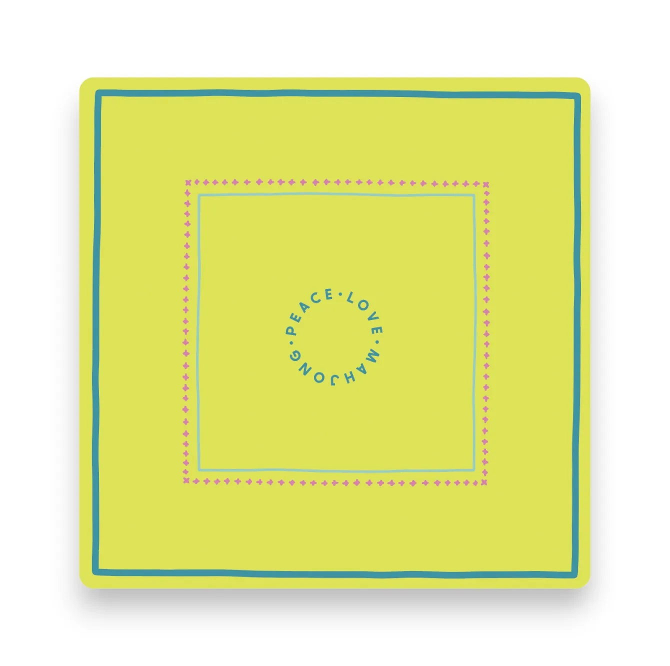 Mahjong Mats - Borders (Borders - Lemon)