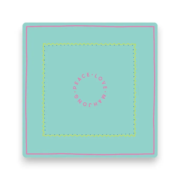 Mahjong Mats - Borders (Borders - Aqua)