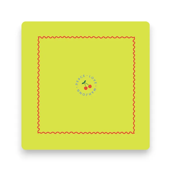 Mahjong Mats - Patterns & Icons (Icons - Chartreuse Cherries)