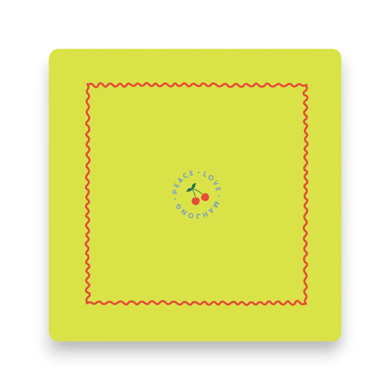 Mahjong Mats - Patterns & Icons (Icons - Chartreuse Cherries)