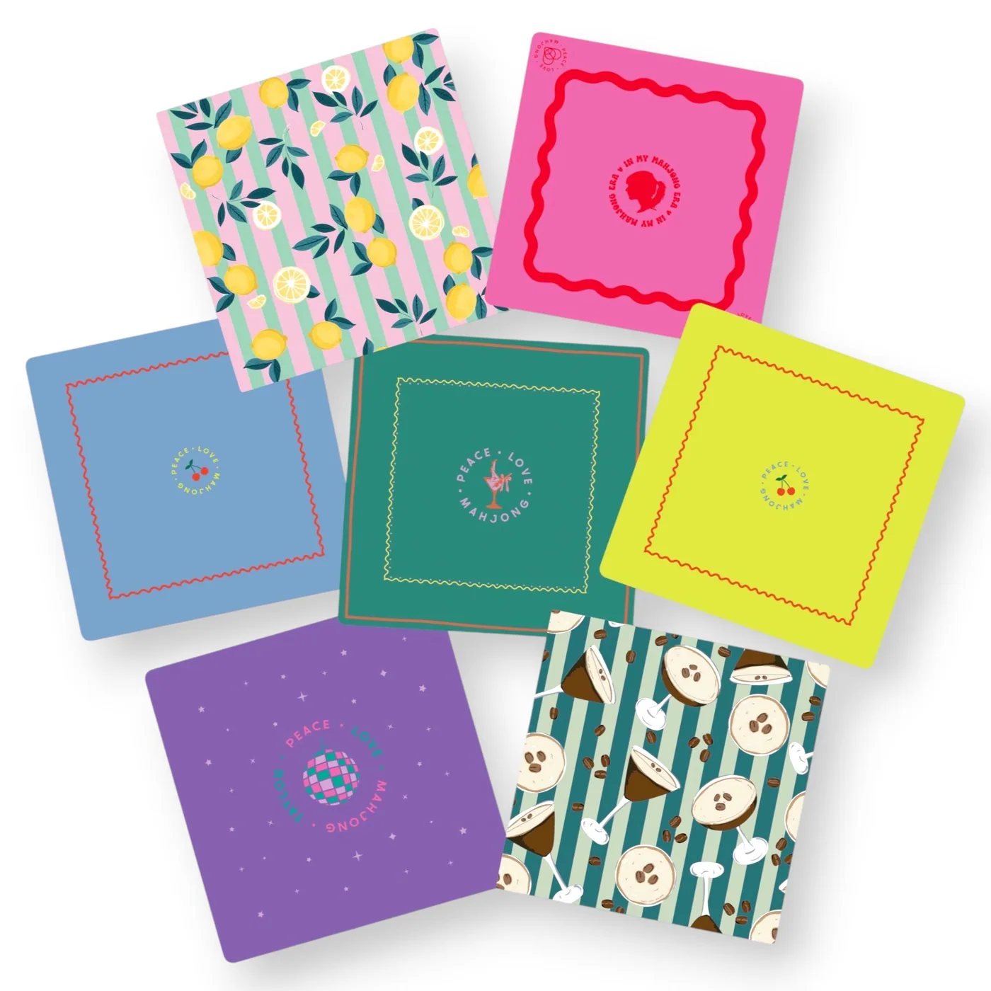 Mahjong Mats - Patterns & Icons (Icons - Midnight Mahj (purple))
