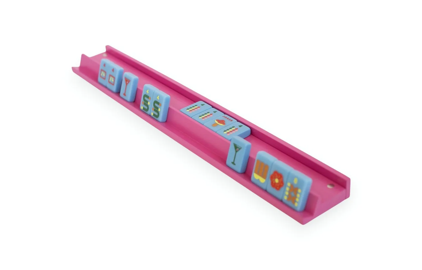 Mahjong Racks & Pushers (Set of 4) - Pink