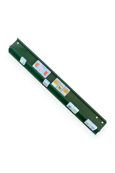 Mahjong Racks & Pushers (Set of 4) - Dark Green