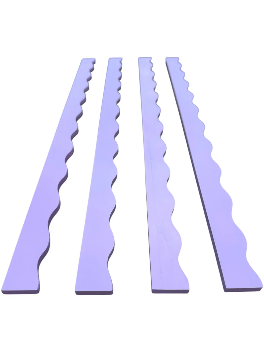 Wavy Mahjong Rack Pusher Set - Lilac