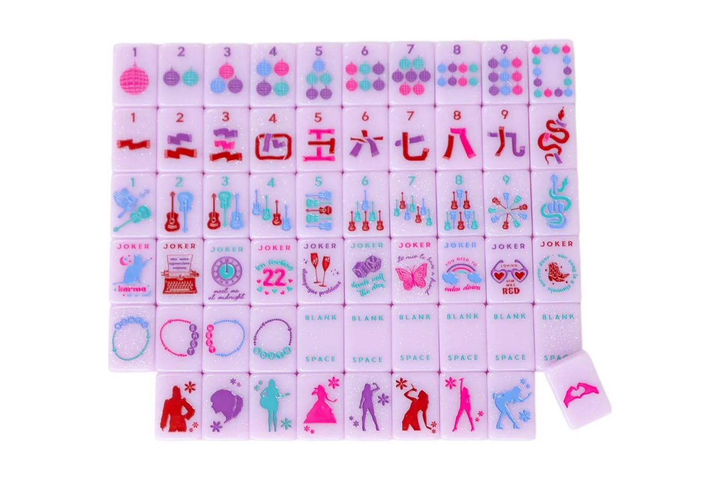 Taylor's Tiles Mahjong Tiles + Tile Pouch + Dice