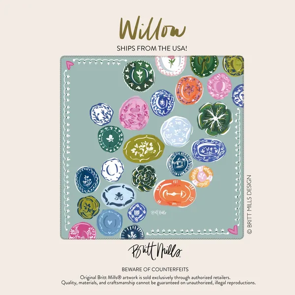 Willow Neoprene Mahjong Mat