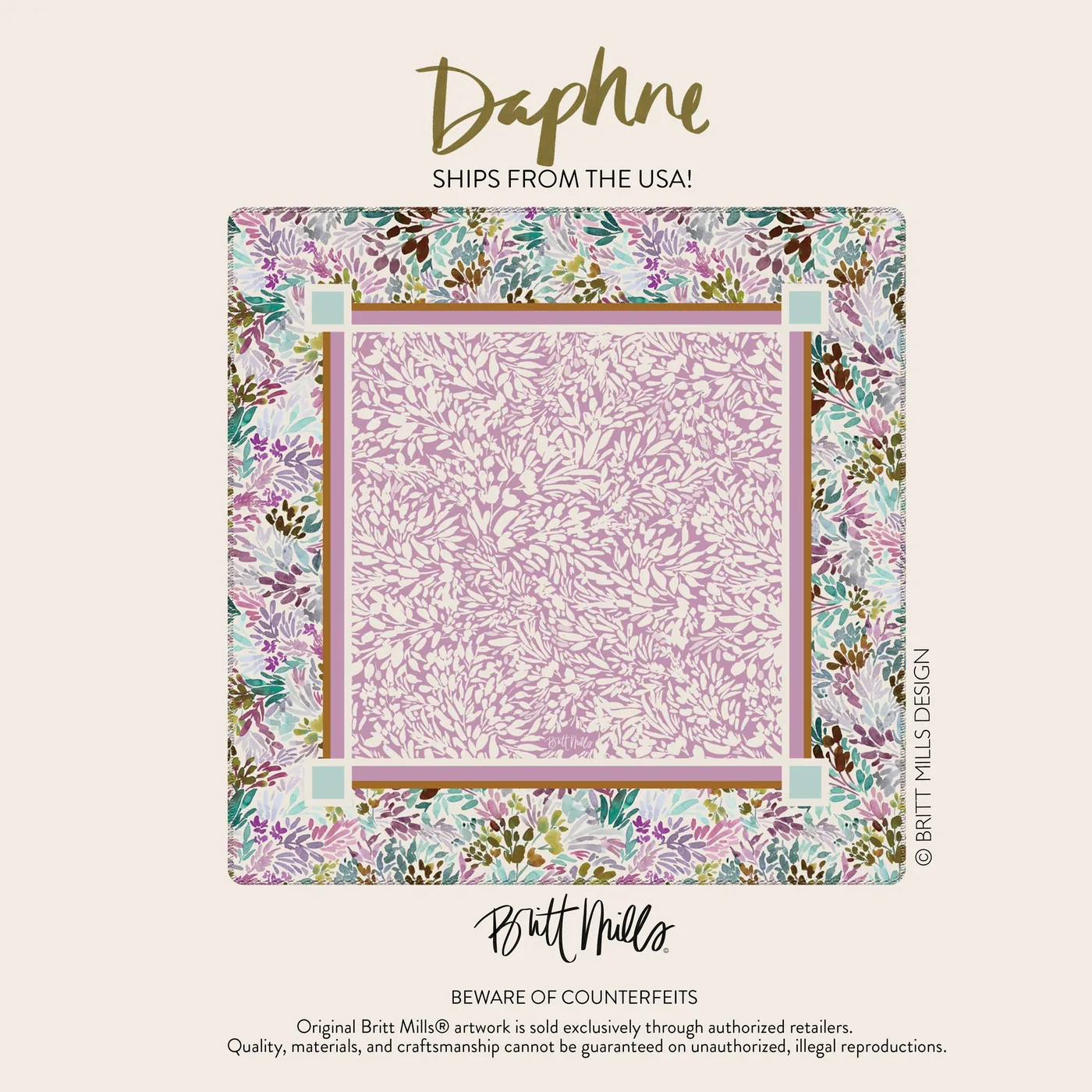 Daphne Neoprene Mahjong Mat