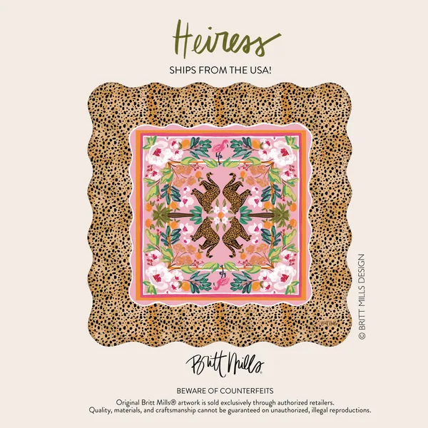 Heiress Scalloped Neoprene Mahjong Mat