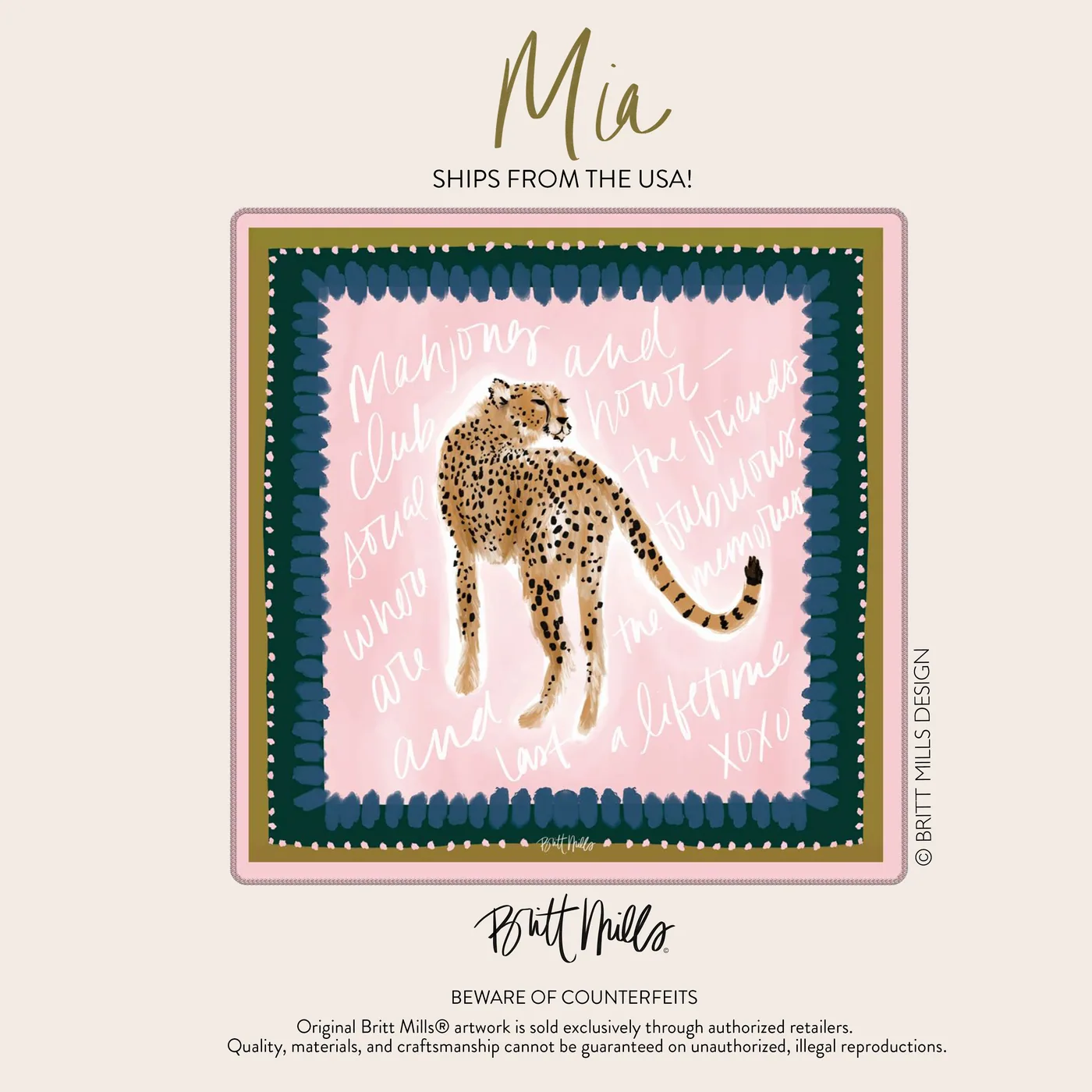 Mia Neoprene Mahjong Mat