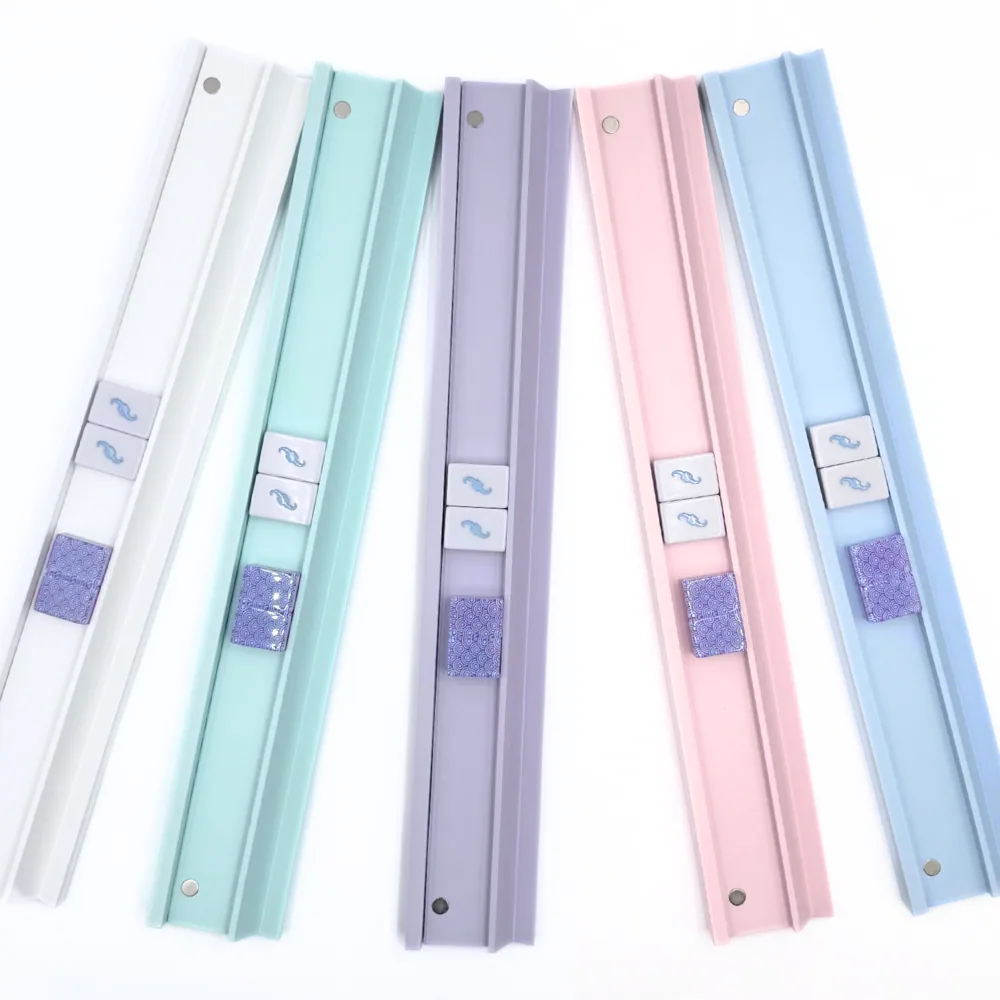Wooden Painted Mahjong Racks (Set of 4) - Macaron Purple