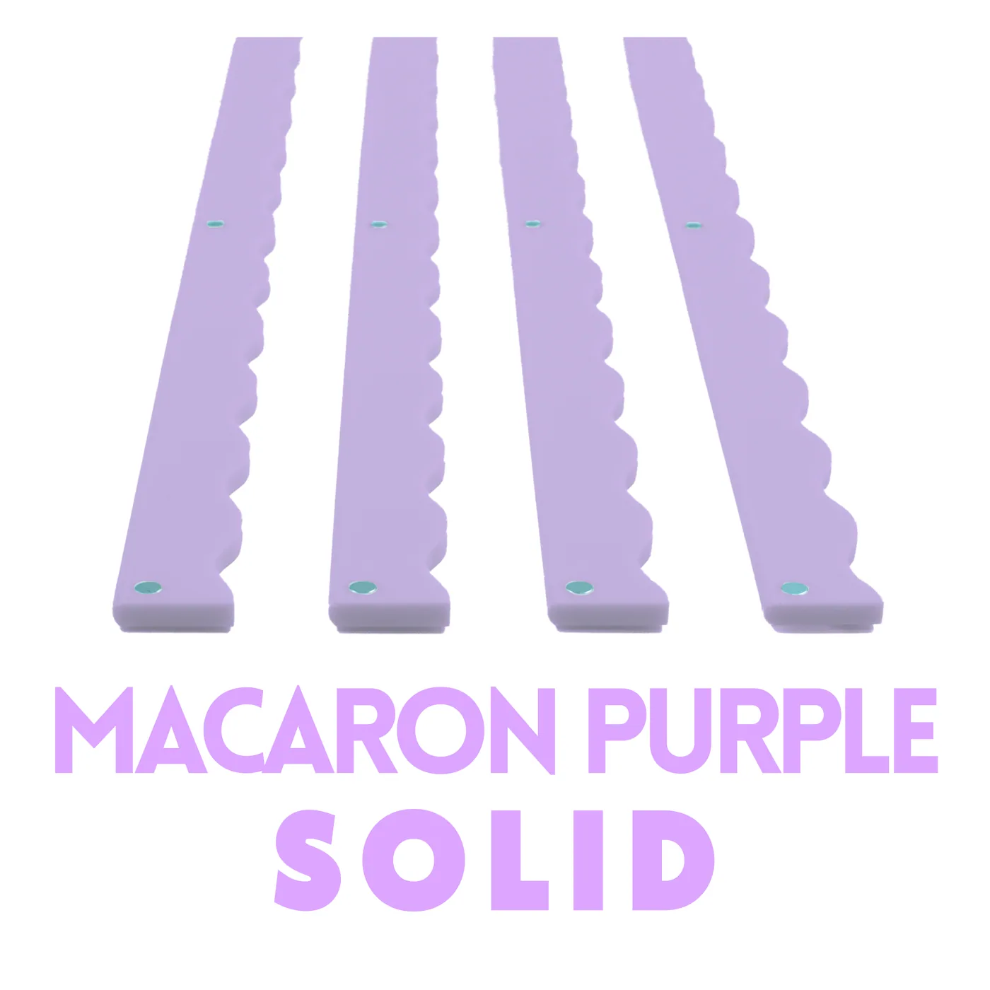 Magnetic Wavy Pusher Add-On (Set of 4) - Solid-Macaron Purple
