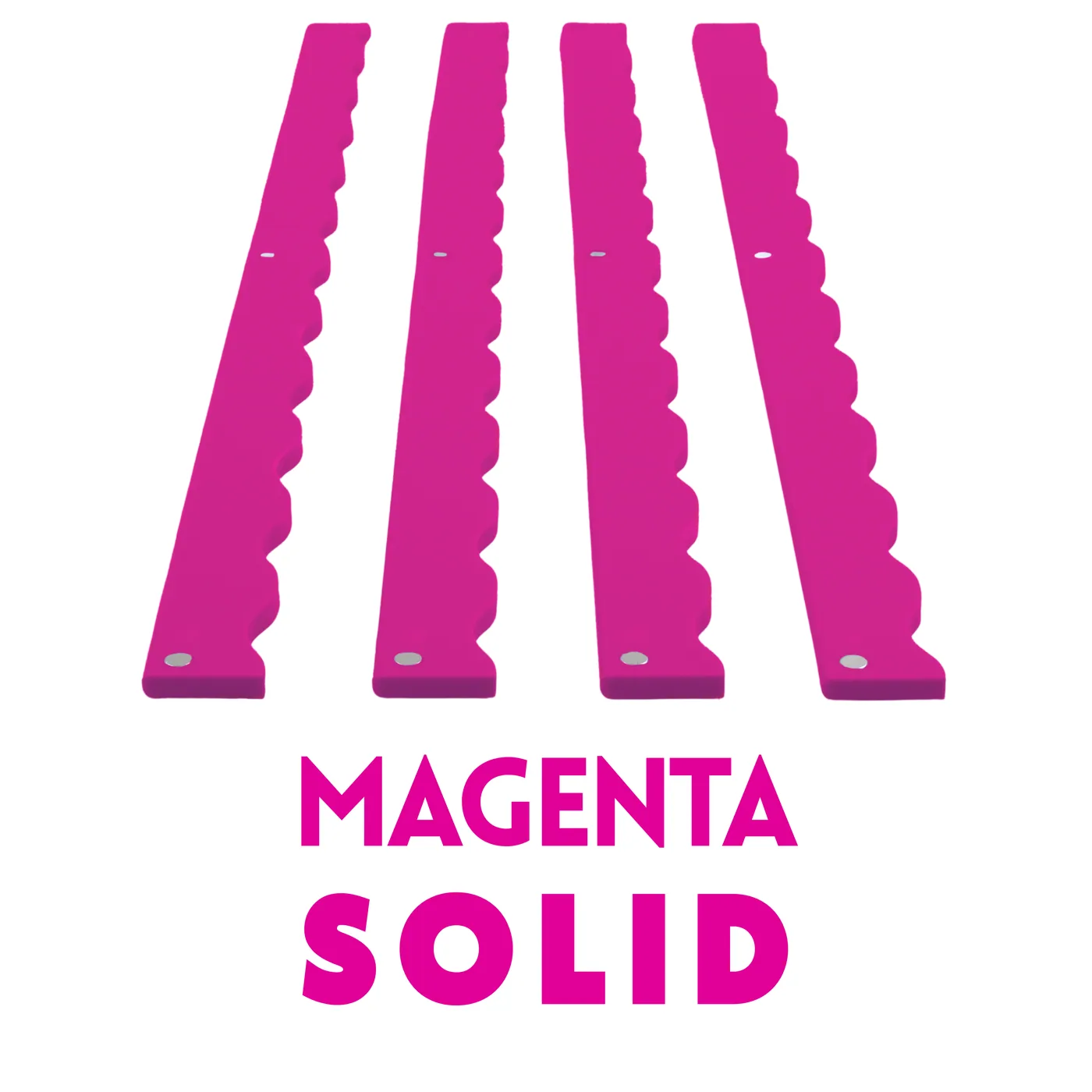 Magnetic Wavy Pusher Add-On (Set of 4) - Solid-Magenta