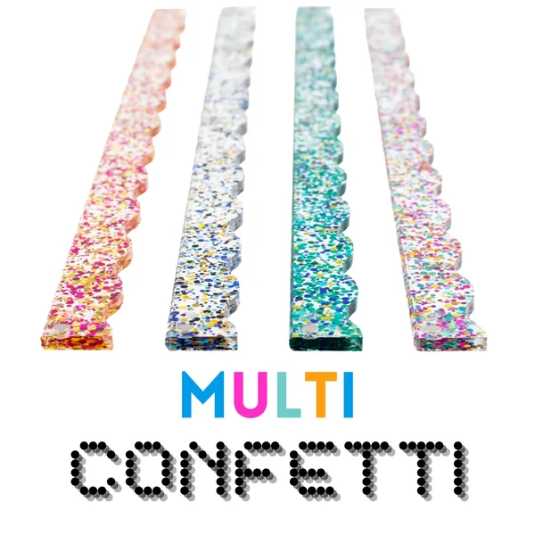 Magnetic Wavy Pusher Add-On (Set of 4) - Confetti-Multi-Color