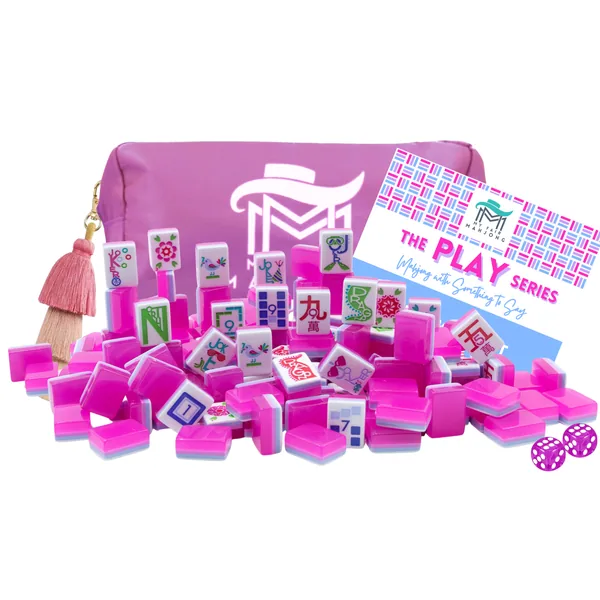 THE PLAY SERIES | PETITE | Mahjong with Something to Say | Cotton Candy Pink