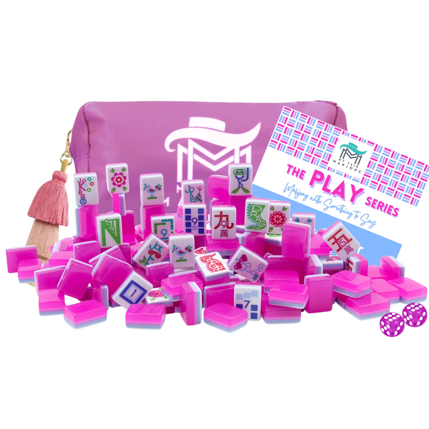 THE PLAY SERIES | PETITE | Mahjong with Something to Say | Cotton Candy Pink