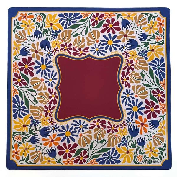 Bold Blooms Premium Mahjong Mat