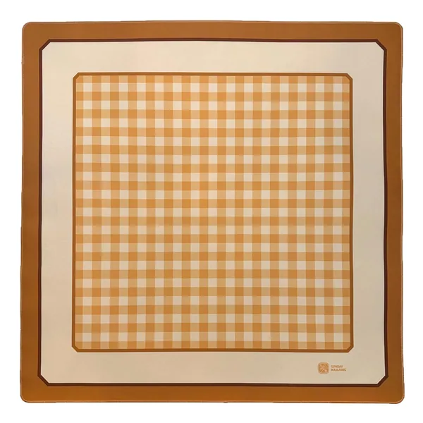 Golden Gingham Premium Mahjong Mat