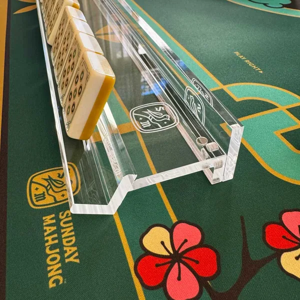 Clear Mahjong Rack Set