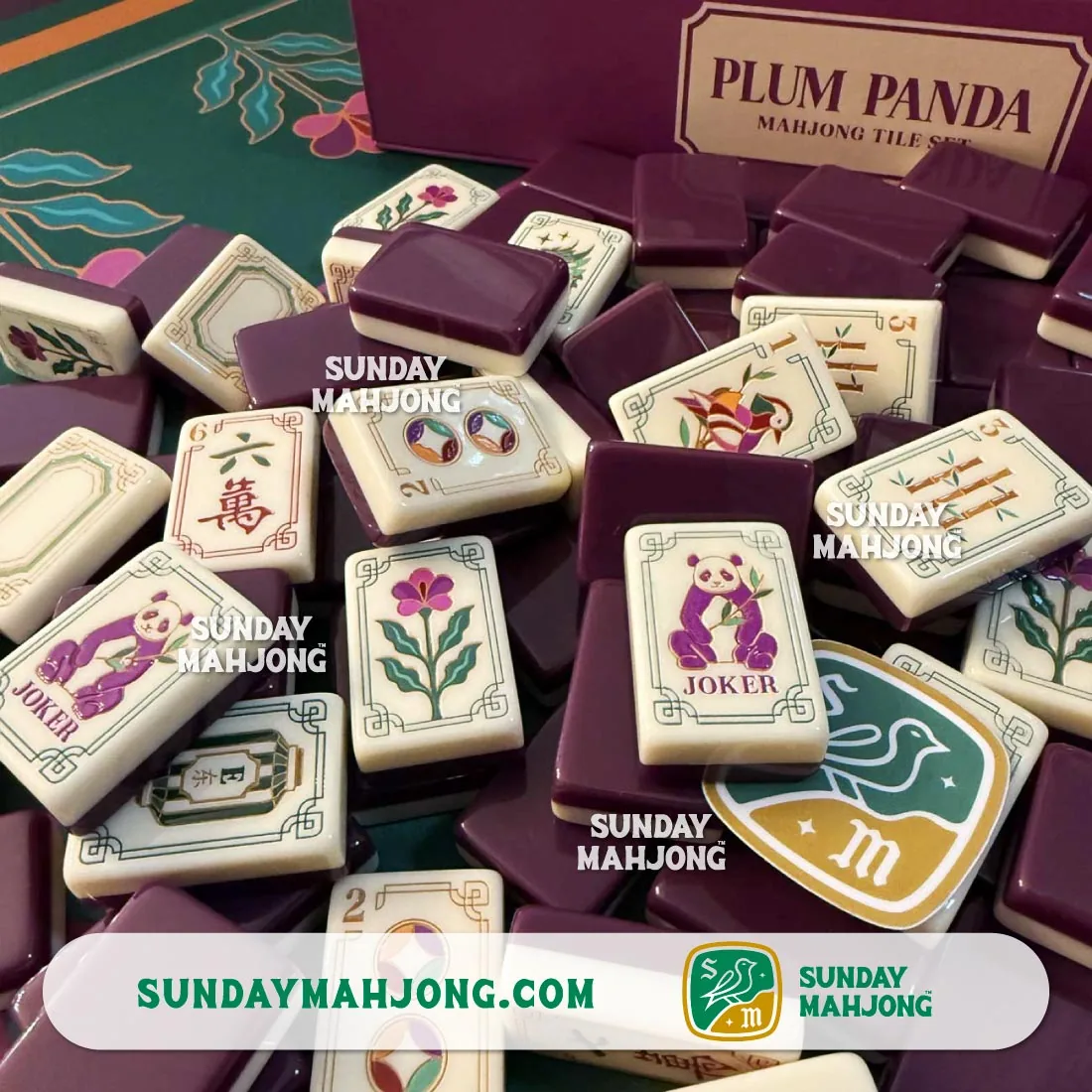Plum Panda Tile Set