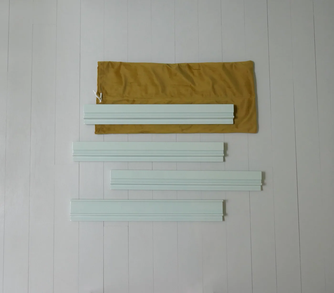 Celadon Lacquer Pusher Racks (Set of 4)